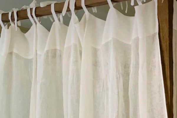 Set Cortinas de Organza con Amarras